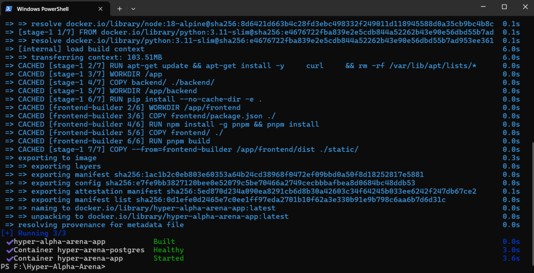 Installation successful